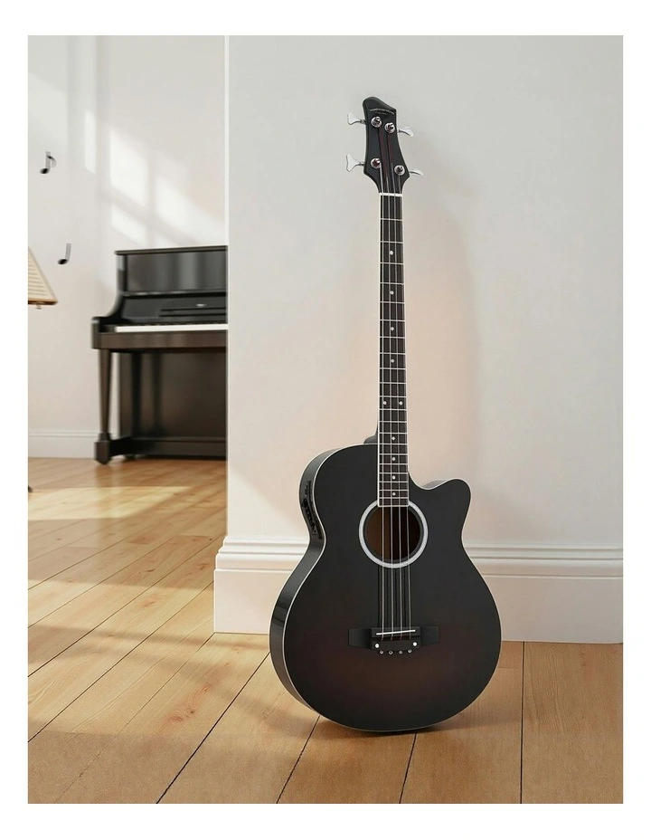 Acoustic Bass Guitar 43- Inch in Black image 3