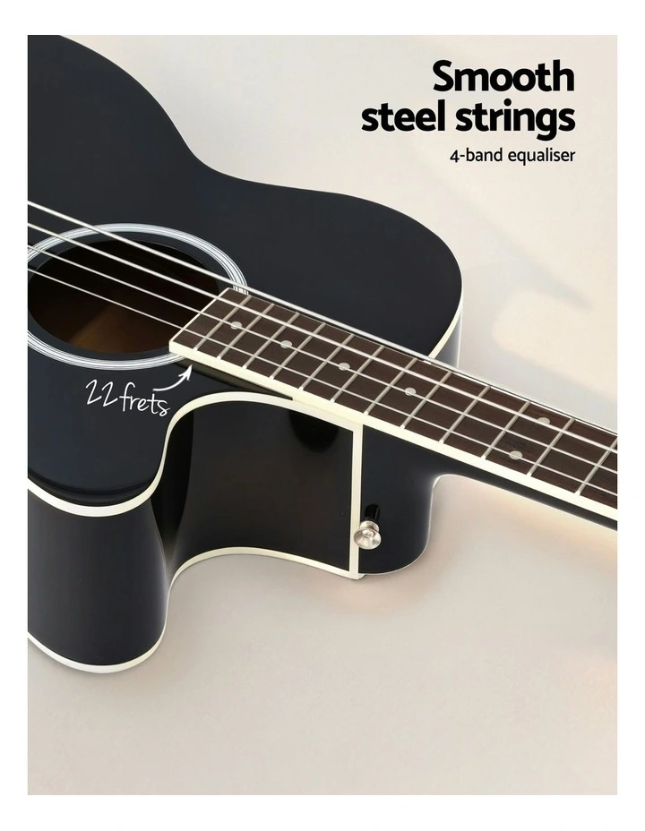 Acoustic Bass Guitar 43- Inch in Black image 6