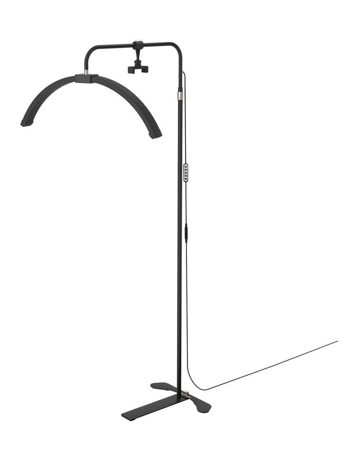 Salon LED Beauty Light Half Moon Lamp Makeup Tattoo Eyelash Extensions in Black image 1