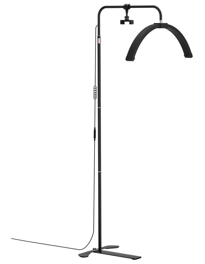 Salon LED Beauty Light Half Moon Lamp Makeup Tattoo Eyelash Extensions in Black image 2