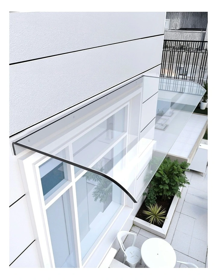 Window Door Awning 0.4mx1m in Clear image 3
