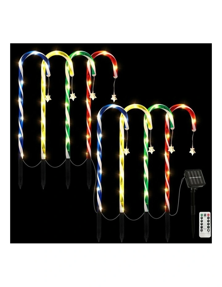 LED Christmas Lights 8 Pieces in Multi image 2