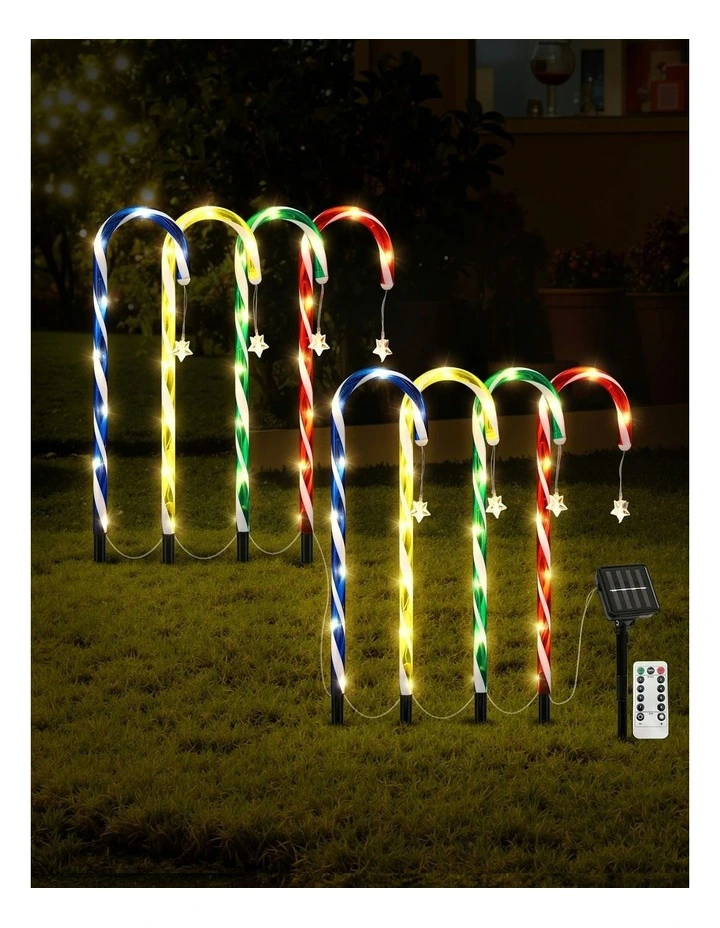 LED Christmas Lights 8 Pieces in Multi image 3