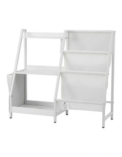 3-Tier Bookshelf in White