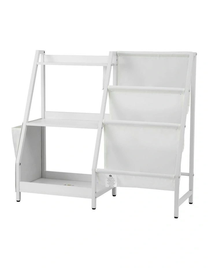 3-Tier Bookshelf in White image 1