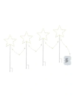 Christmas Lights 4 Pieces in White