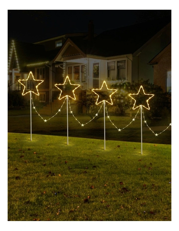Christmas Lights 4 Pieces in White image 5