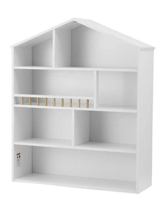 4 Tiers Kids Bookshelf in White