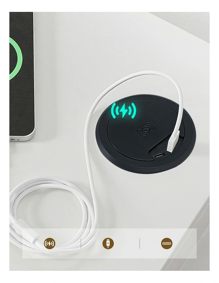 LED Buffet Sideboard Cabinet in White image 6