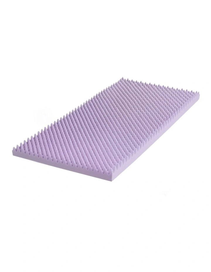 5cm Memory Foam Single Mattress Topper in Lavender image 1
