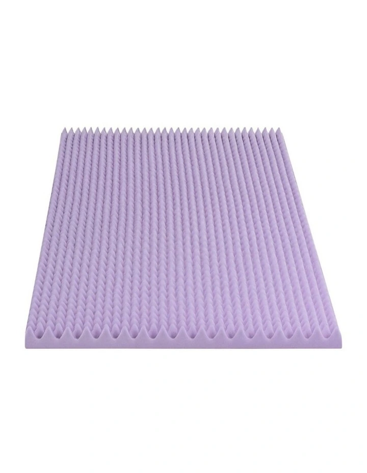 5cm Memory Foam Single Mattress Topper in Lavender image 2