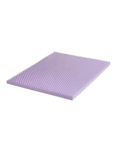 5cm Memory Foam King Mattress Topper in Lavender