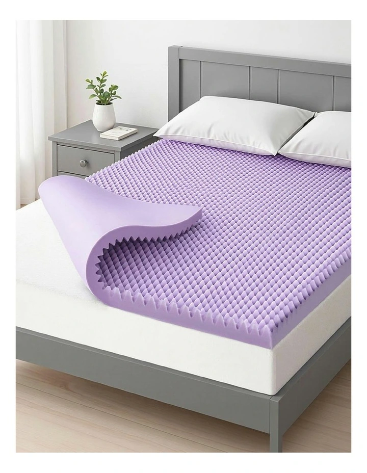 5cm Memory Foam King Mattress Topper in Lavender image 3