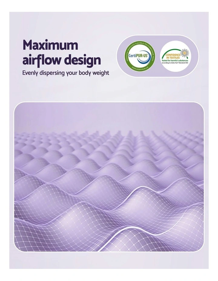 5cm Memory Foam King Mattress Topper in Lavender image 6