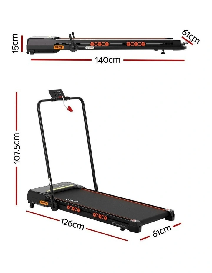 Auto Incline Foldable Electric Treadmill in Black image 4