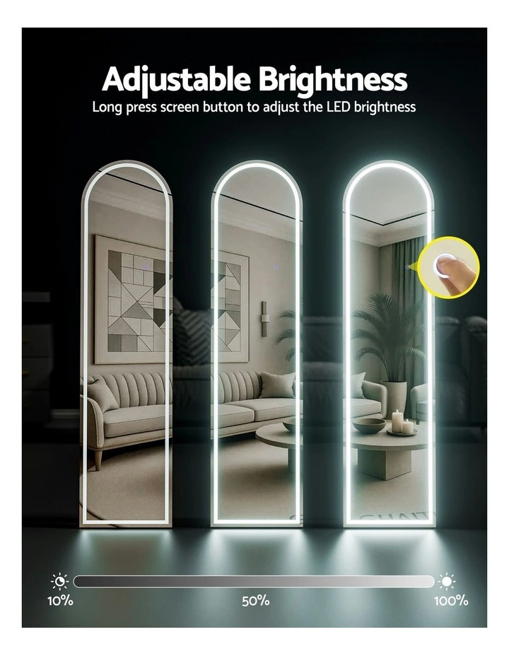 LED Full Length Floor Dressing Mirror 160cm in Multi image 5