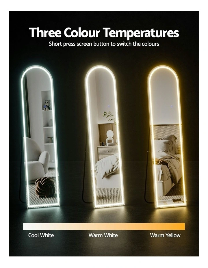 LED Full Length Floor Dressing Mirror 160cm in Multi image 6