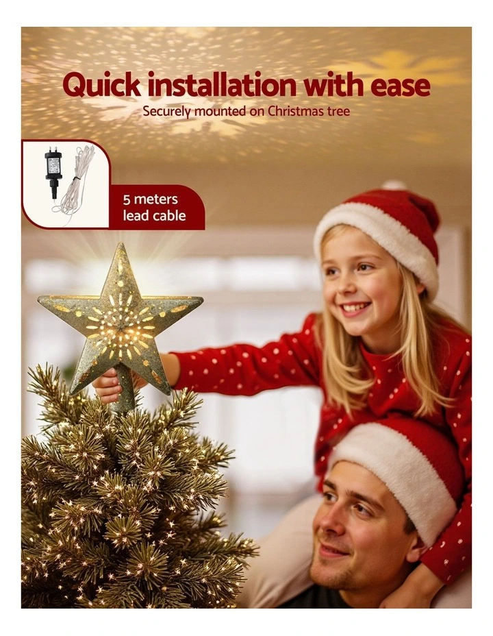 Christmas Tree Topper Star in Gold image 6