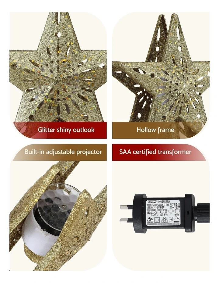 Christmas Tree Topper Star in Gold image 7