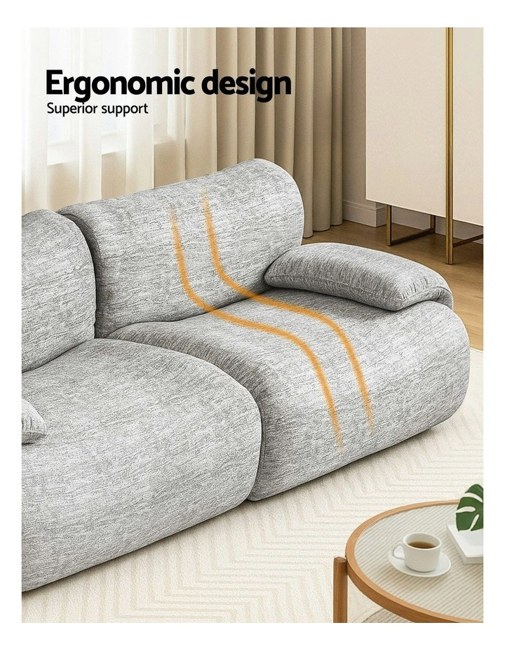 2 Seater Sofa in Grey image 6