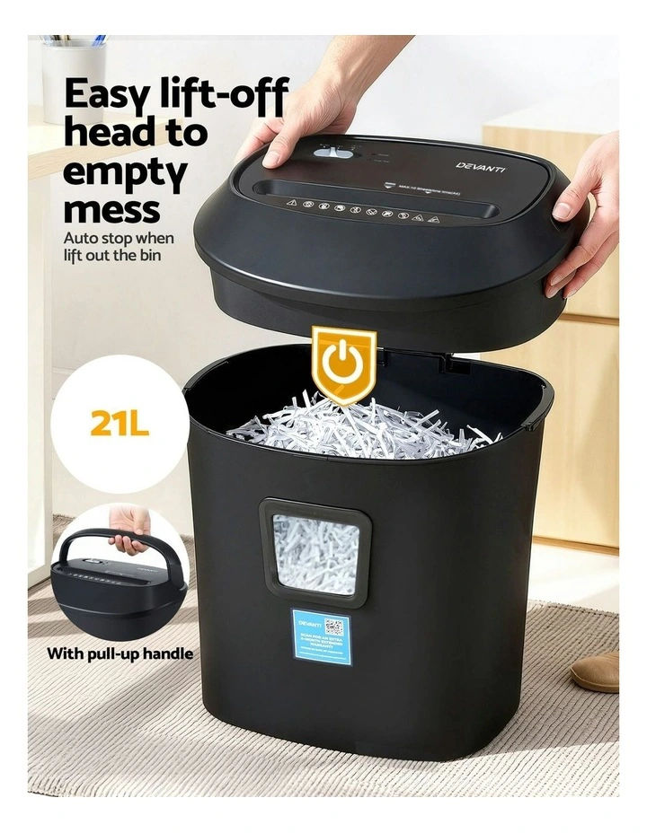 Electric Paper Sheet Cross-Cut Shredder image 5