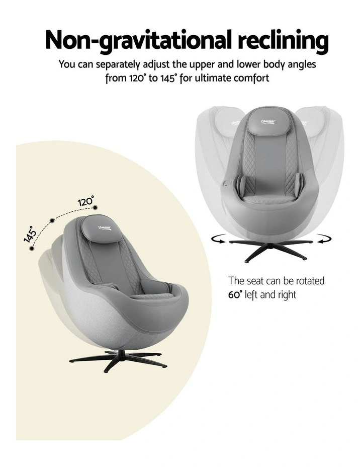 3D Roli Electric Massage Chair in Grey image 5