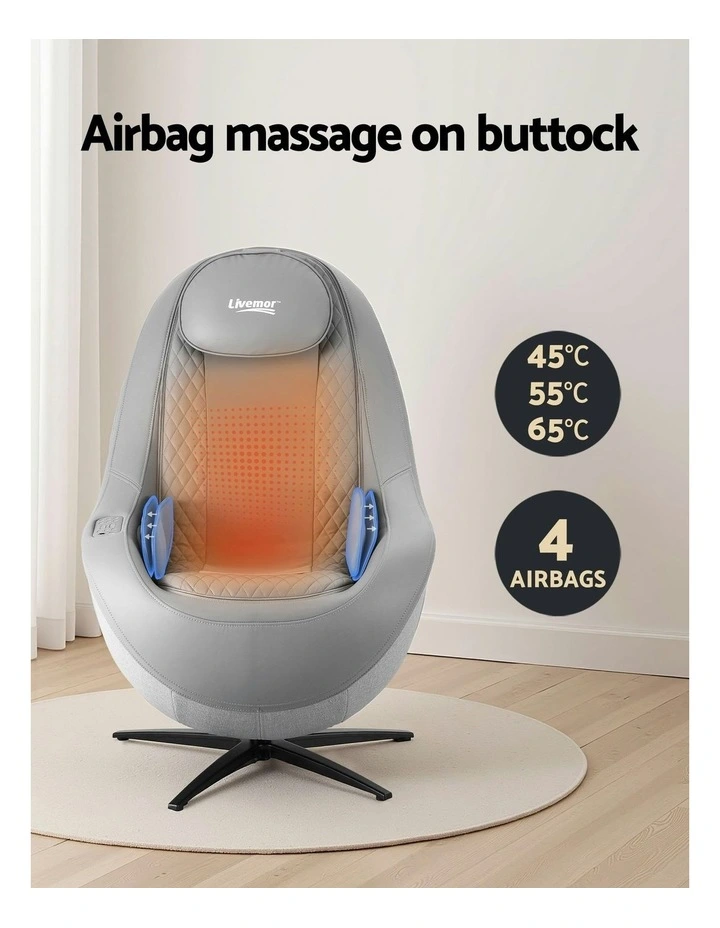 3D Roli Electric Massage Chair in Grey image 6