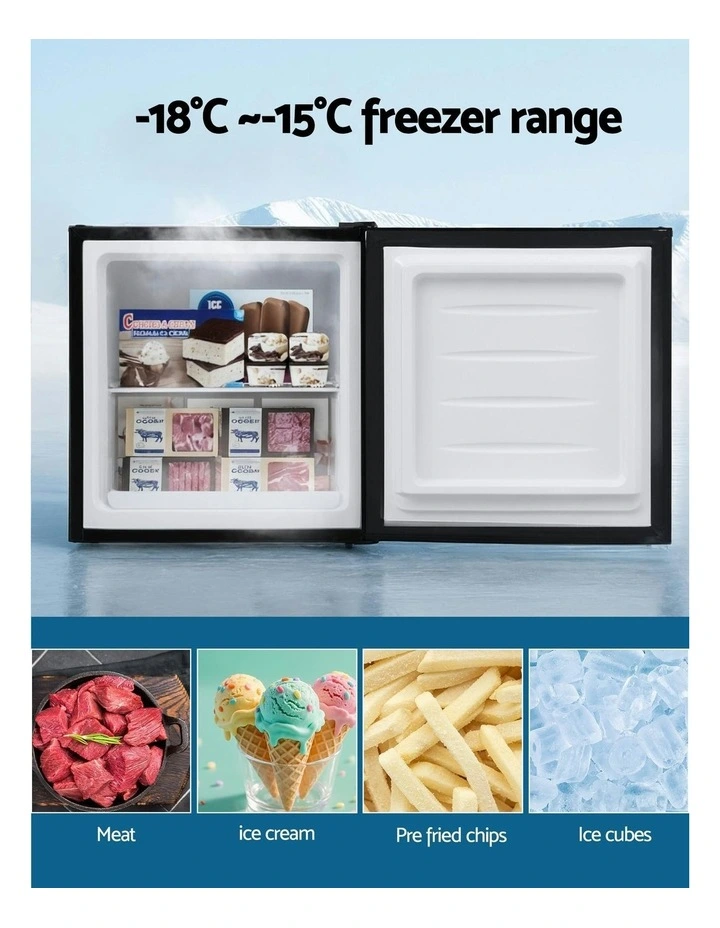 Small Upright Vertical Freezer 31L in Black image 5