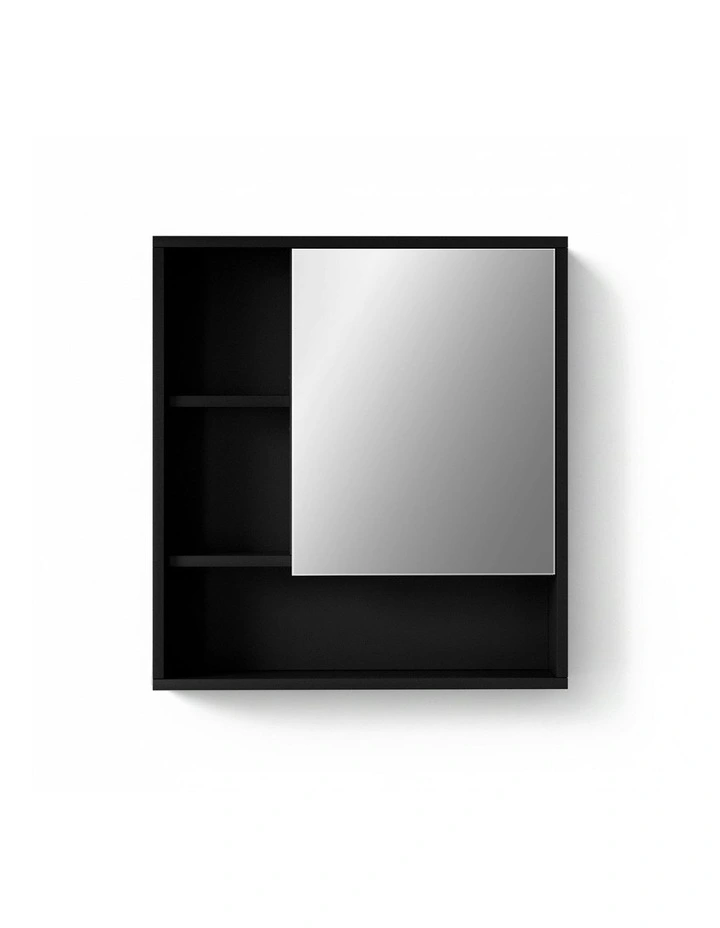 Bathroom Mirror Cabinet 560mm in Black image 2