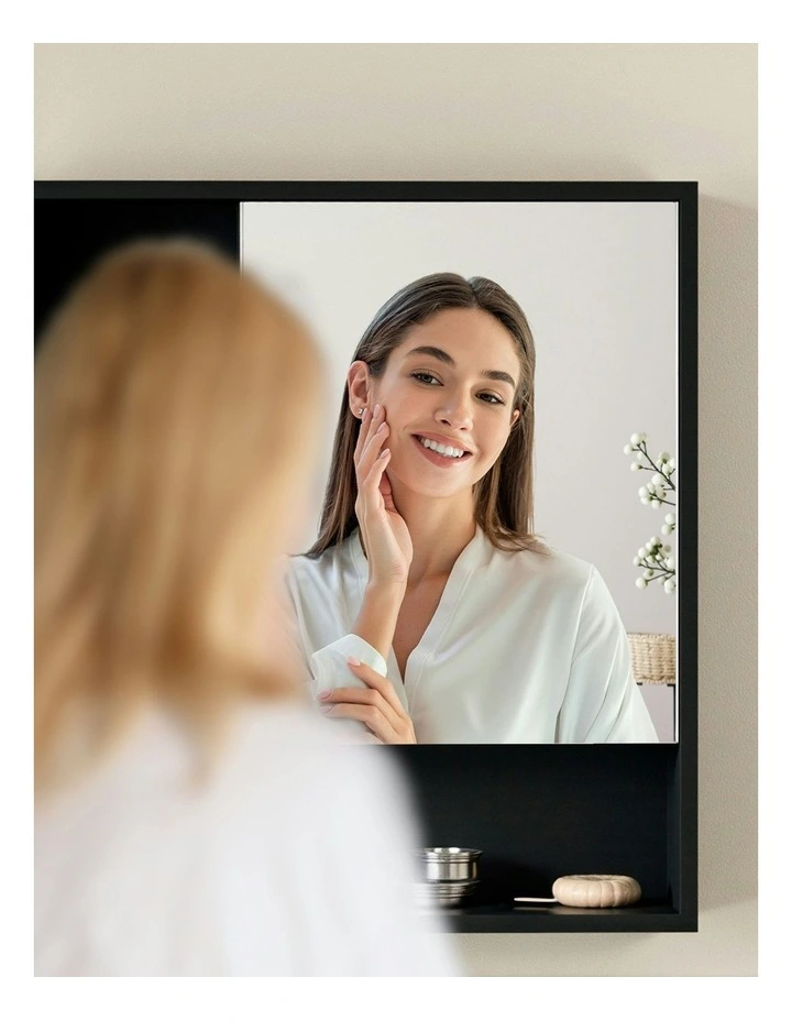 Bathroom Mirror Cabinet 560mm in Black image 6