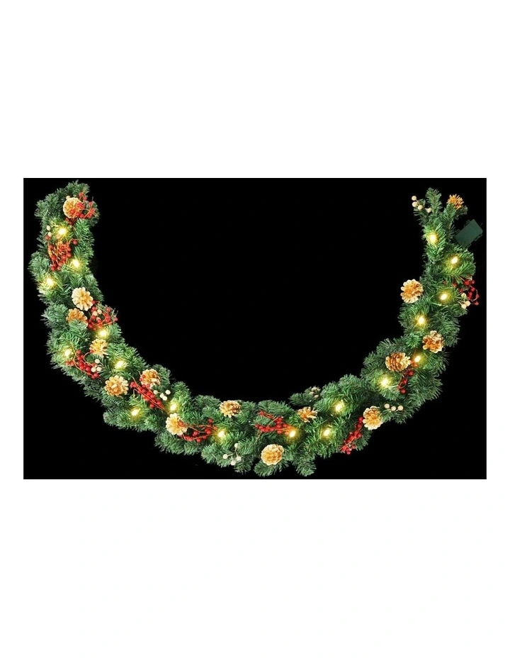 LED Garland Pre-lit Christmas Decor 1.8M Pine image 1