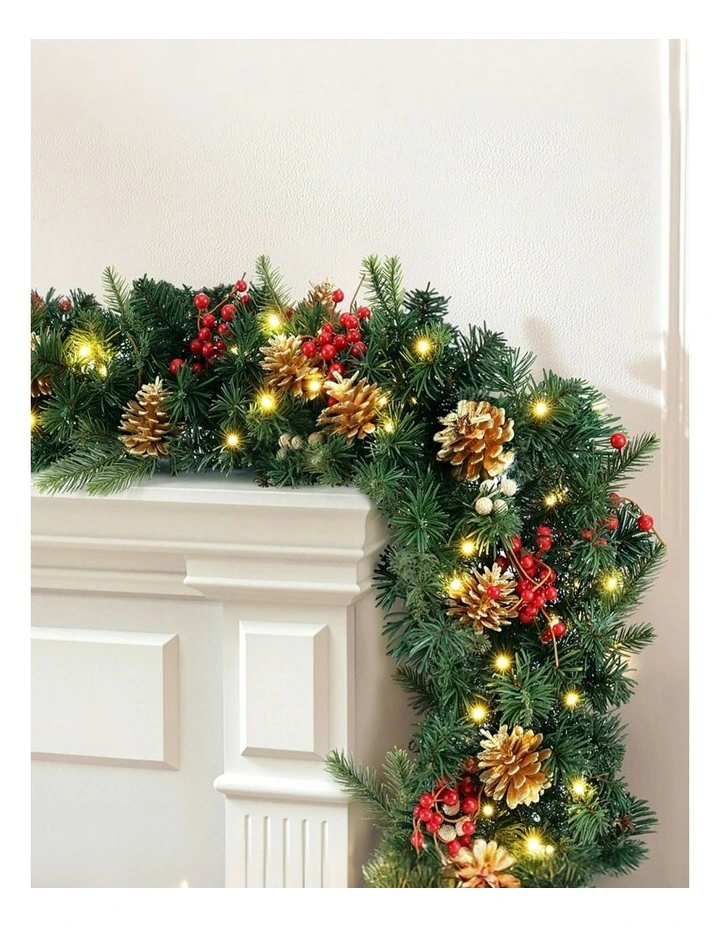 LED Garland Pre-lit Christmas Decor 1.8M Pine image 3