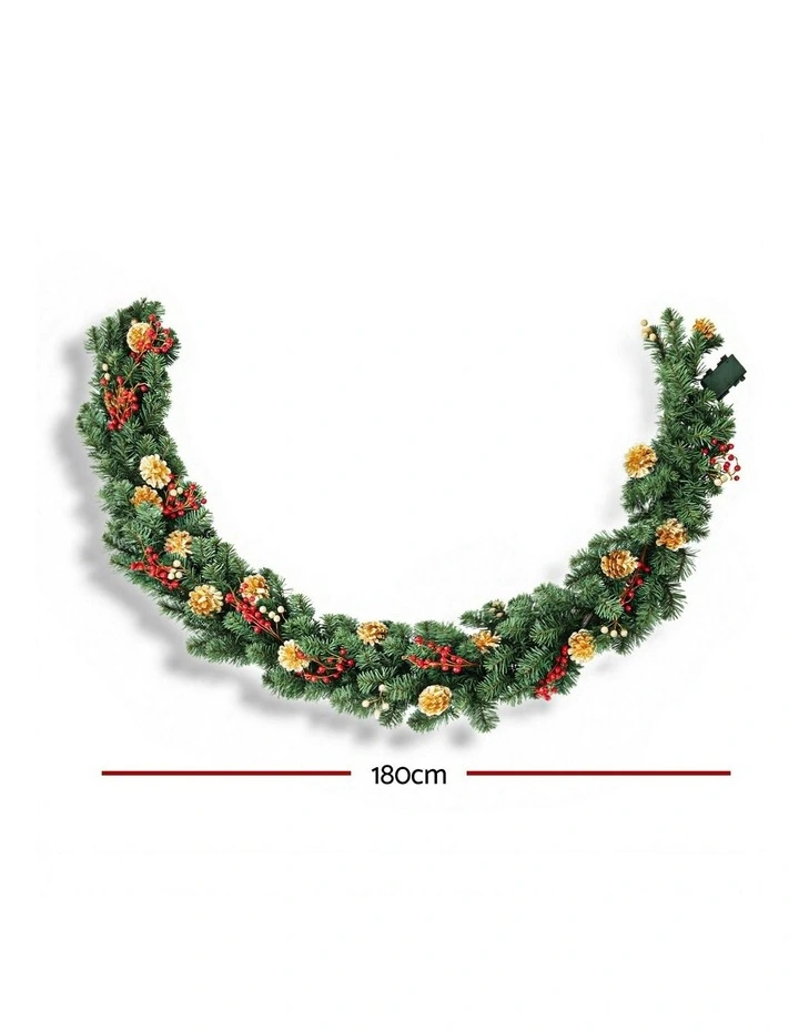 LED Garland Pre-lit Christmas Decor 1.8M Pine image 4