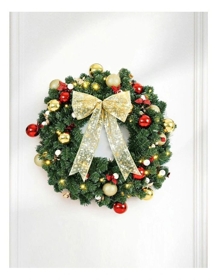 LED Garland Berries Christmas Wreath Decor 60cm image 3
