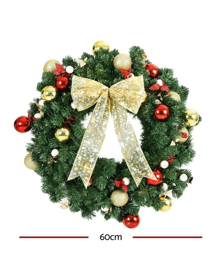 LED Garland Berries Christmas Wreath Decor 60cm image 4