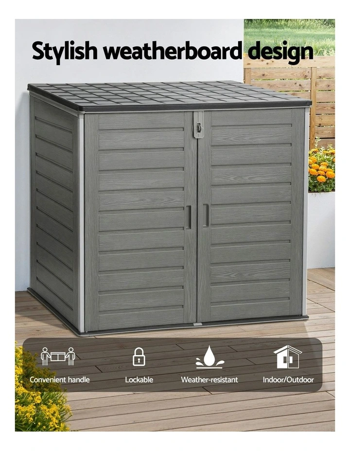 Outdoor Storage Box 1170L in Grey image 5