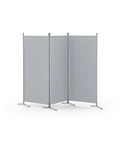 Panel Room Divider Screen 260x180cm in Grey