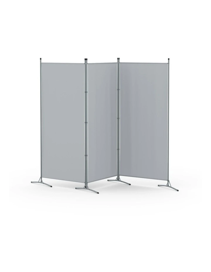 Panel Room Divider Screen 260x180cm in Grey image 1