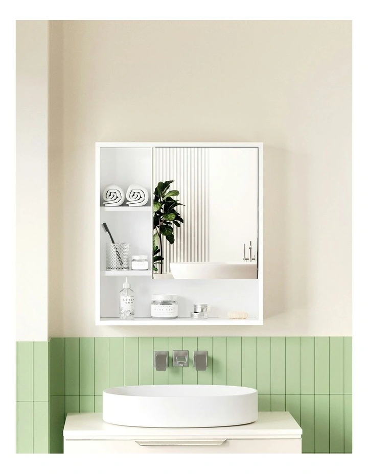 Bathroom Mirror Cabinet 560mm in White image 5