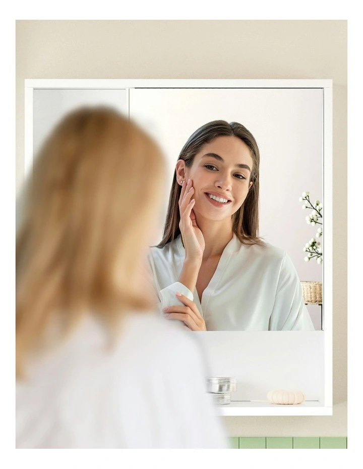 Bathroom Mirror Cabinet 560mm in White image 6