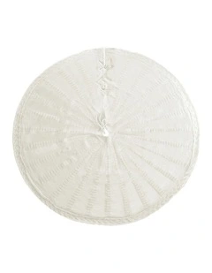 Christmas Tree Skirt 120cm in Beige