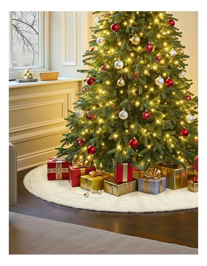Christmas Tree Skirt 120cm in Beige image 5