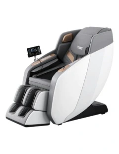 Livemor 4D Massage Chair Electric Recliner Double Core Mechanism Massager ROWA White