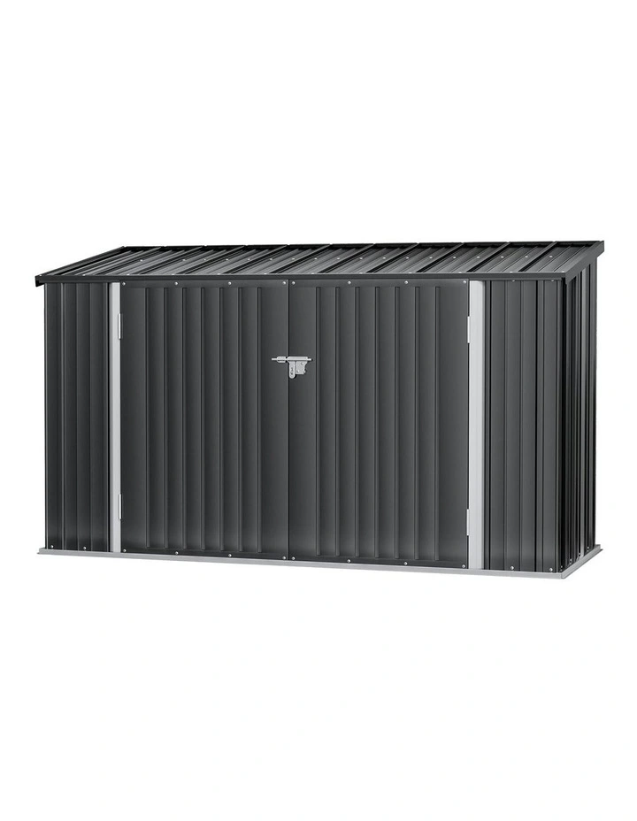 Garden Bike Sheds 2.22x0.91M in Grey image 2