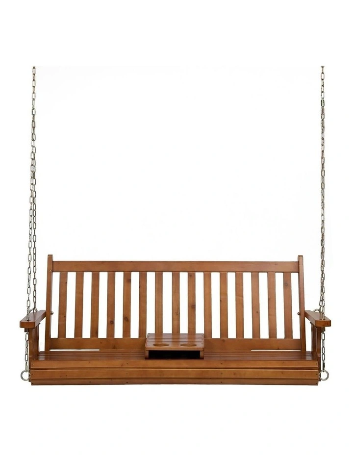 Porch Outdoor Swing Chair in Brown image 2