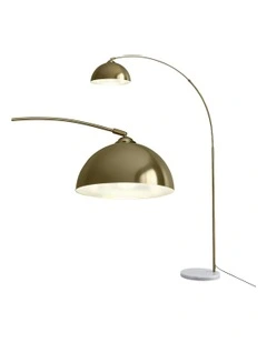 Modern Arched Floor Lamp in Gold