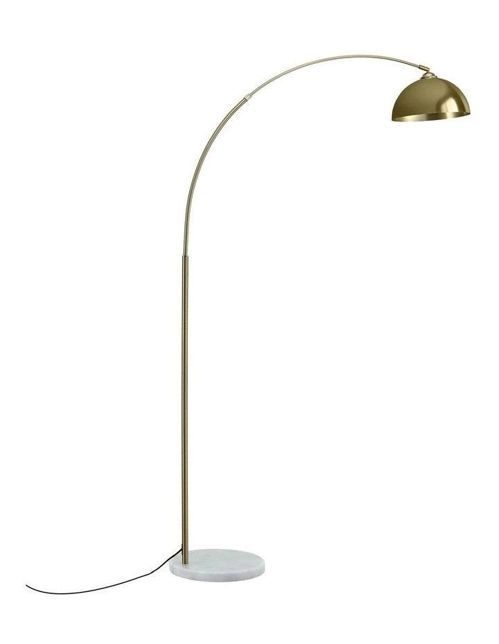 Modern Arched Floor Lamp in Gold image 2