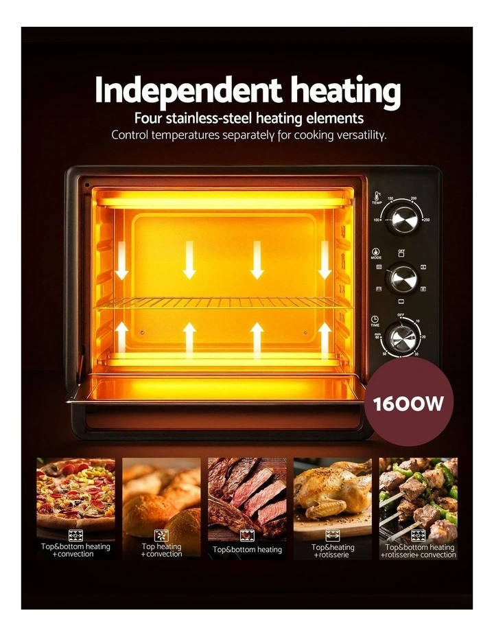 Convection Electric Fryer Ovens 1600W 30L image 5