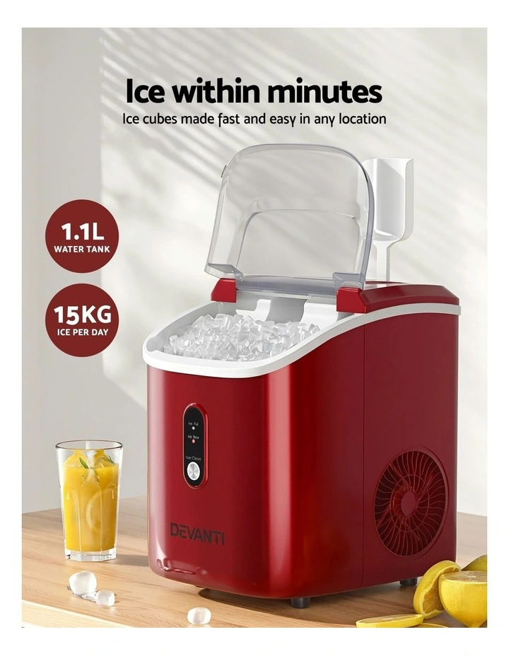 Ice Maker Machine 15kg in Red image 5