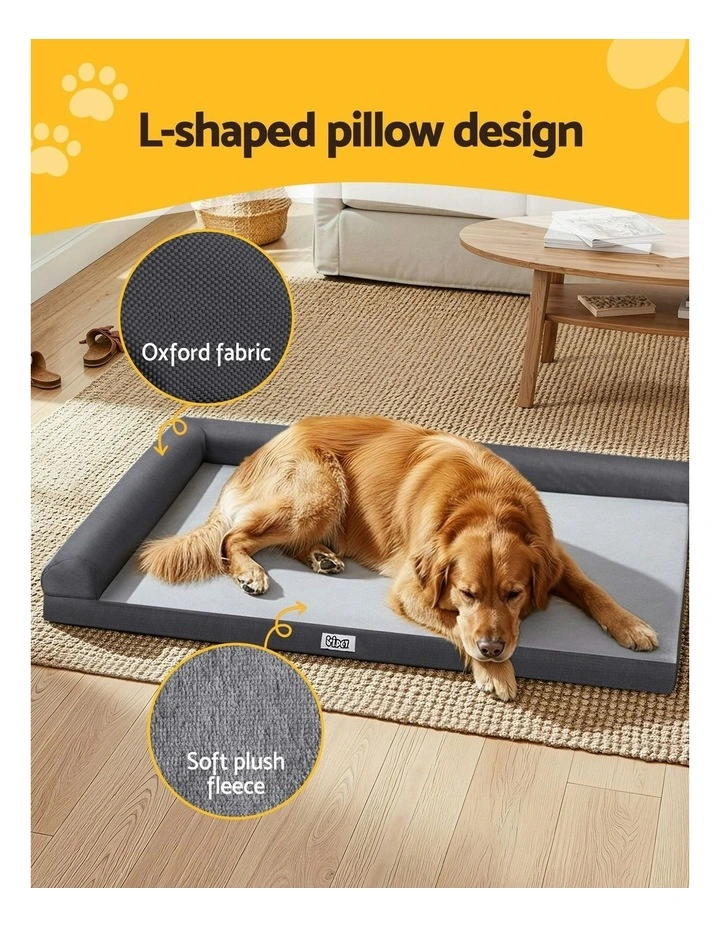 Bed Plush Soft Cushion Egg Crate Large in Grey image 6